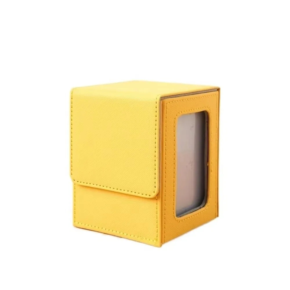 PU Leather Trading Card Storage Box – Magnetic Closure Deck Box