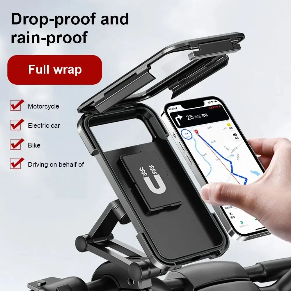 Waterproof 360° Swivel Phone Mount for Motorcycle & Bike