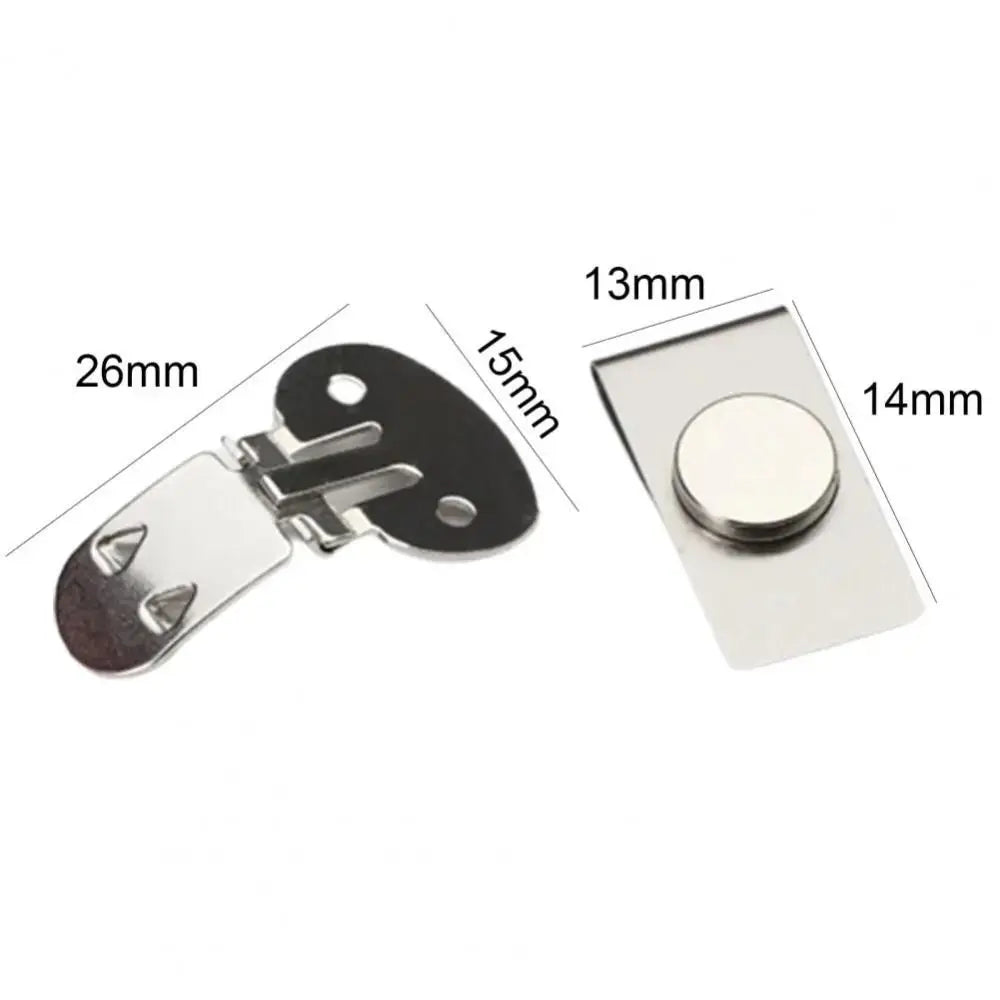 Magnetic Invisible Tie Stay Clips – Stainless Steel Hidden Clasp