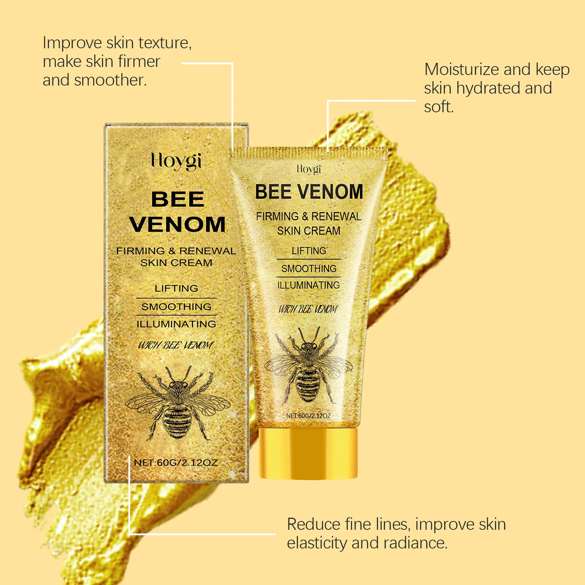 Hoygi Bee Venom Face Cream – Firming & Lifting 60g