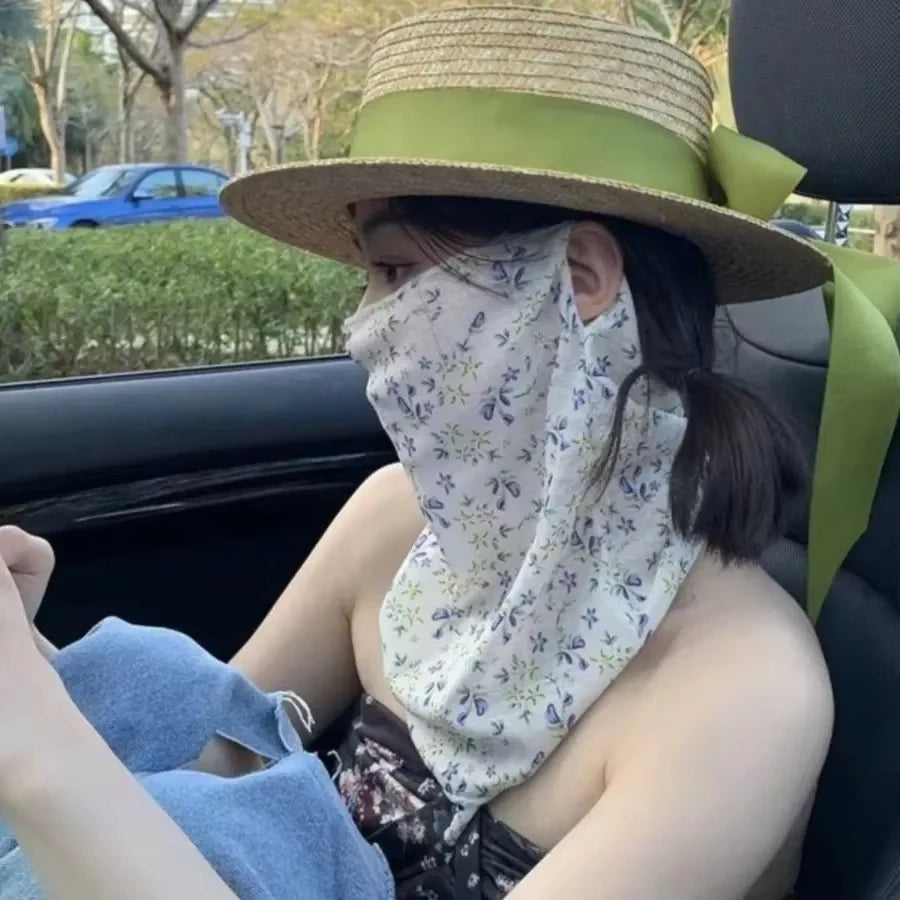 Full Face Sun Protection Mask – Outdoor Ear Hook Style