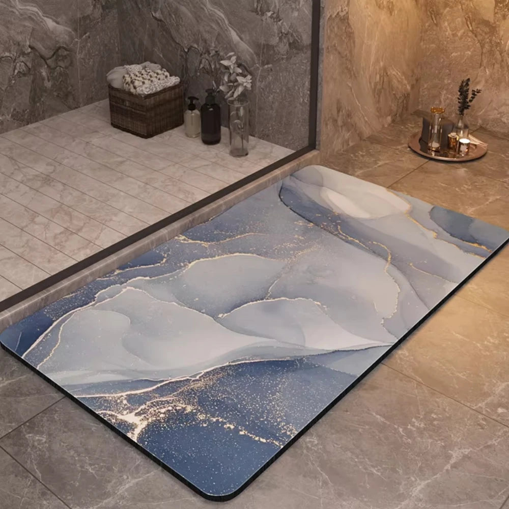 Anti-Slip Diatom Mud Bath Mat – Absorbent Quick Dry Shower Rug