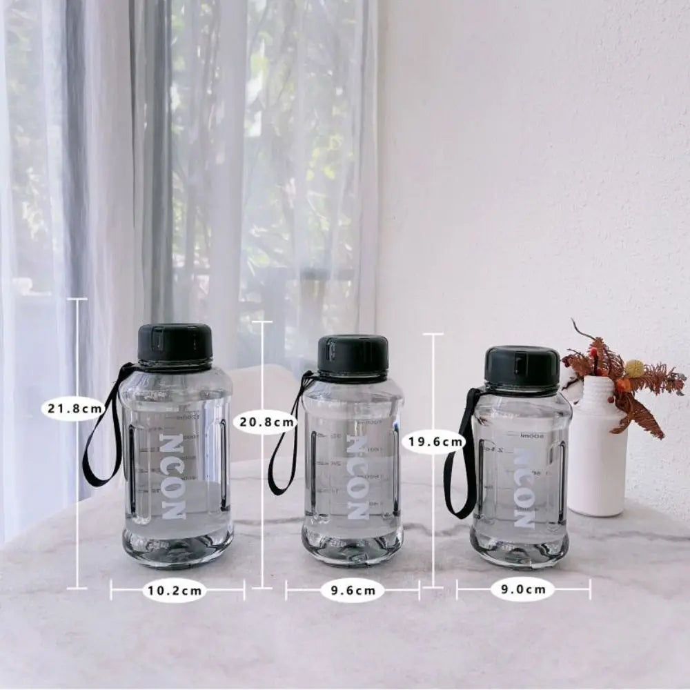 Large Clear Sports Water Bottle 850/1100/1300ml – Leakproof
