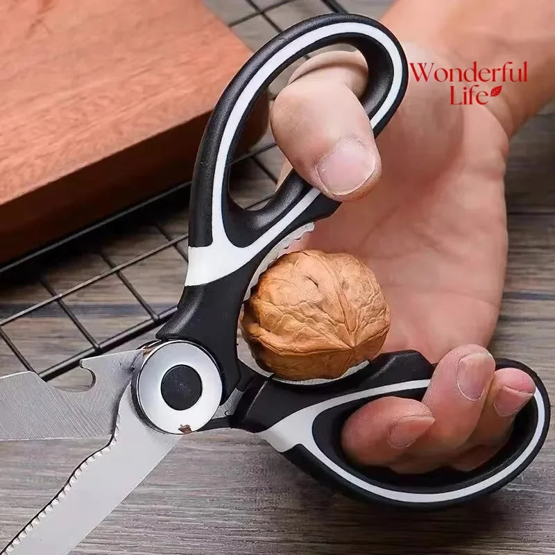 Multi-Function Stainless Steel Kitchen Scissors & Shears