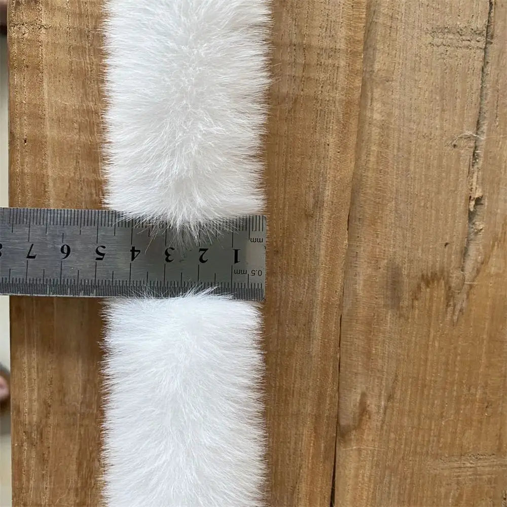 Faux Rabbit Fur Ribbon Trim 5cm×100cm – Fluffy Furry Tape