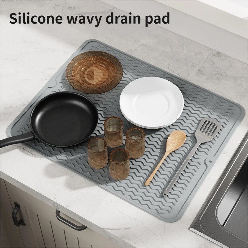 Silicone Kitchen Drain Mat – Anti-Slip & Heat Insulation Pad