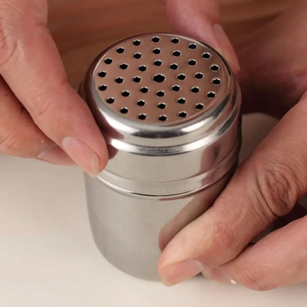 Stainless Steel Spice Shaker Jar | Rotating Lid – 3 Sizes