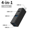 OULLX 4-in-1 USB 3.0 Hub Adapter with Type-C Port | Laptop