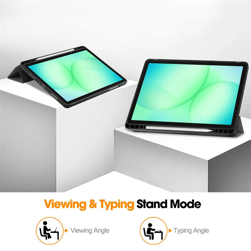 Samsung Galaxy Tab A11 Plus Case | Magnetic Leather + Pen Holder
