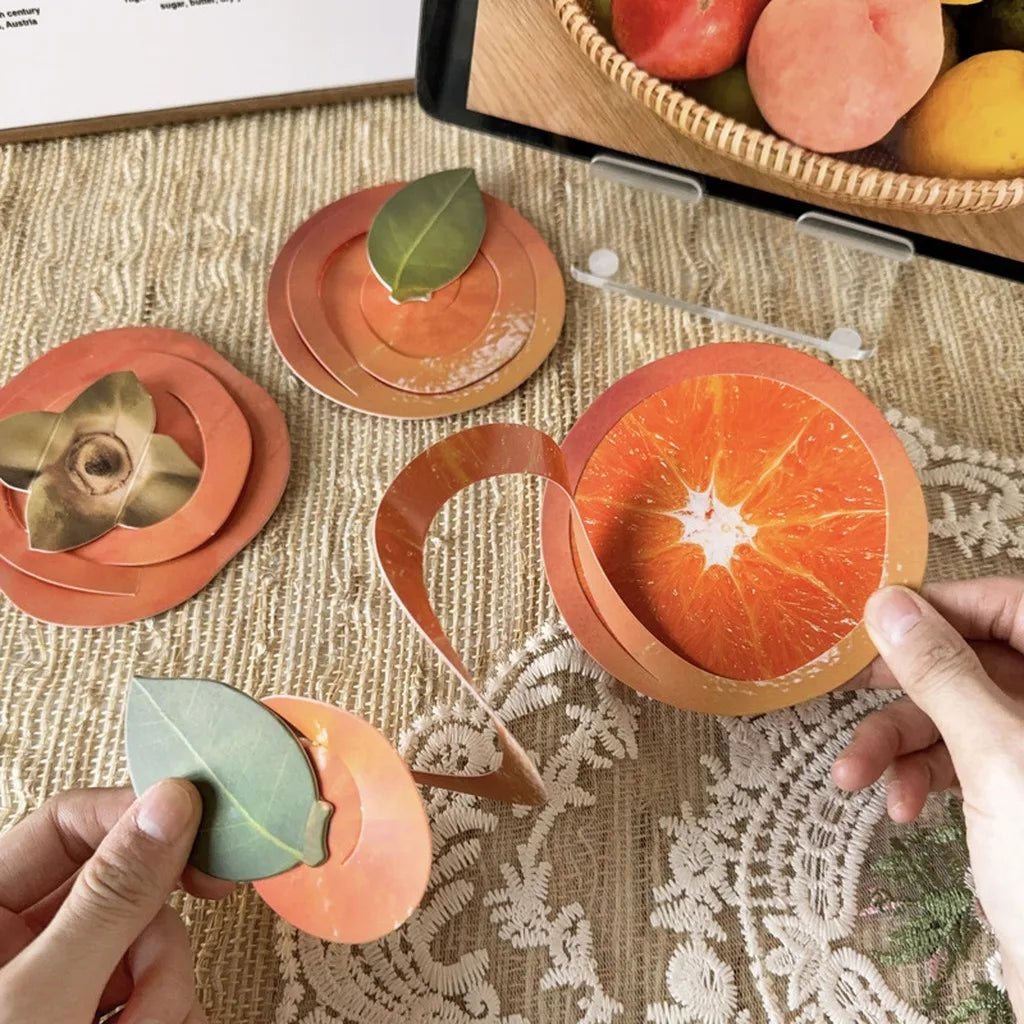3D Foldable Fruit Greeting Card | Ink-Wash Art with Envelope
