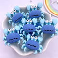 10pcs Kawaii Resin Crab Flatback Cabochons – DIY Craft Decor
