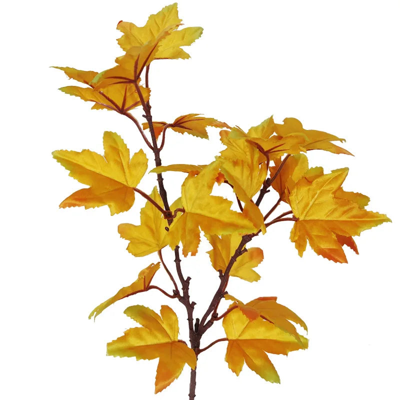 Autumn Artificial Maple Leaf Branch – Fall & Holiday Decor