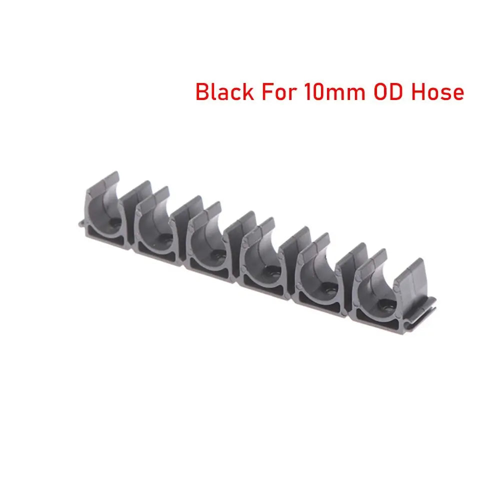 6-Way Nylon Pipe Clamp – Air Hose & Tube Holder 4–20mm