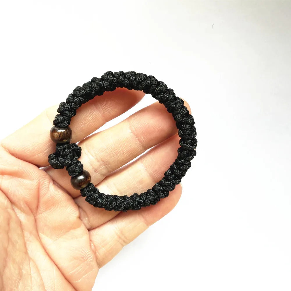 Greek Orthodox Prayer Rope Bracelet – 61 Knot Handmade Adjustable