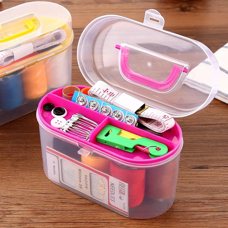 Portable 10-Piece Needle & Thread Sewing Kit | Mini Box Set