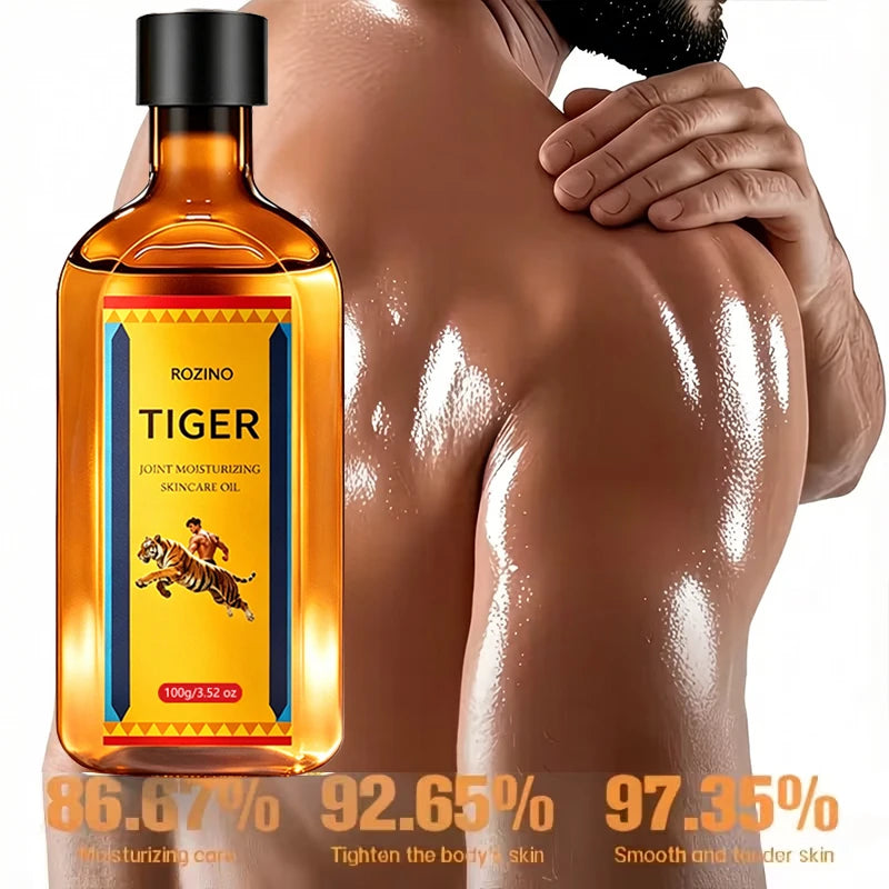 ROZINO Tiger Joint Skin Moisturizing Care Oil 3.38 oz