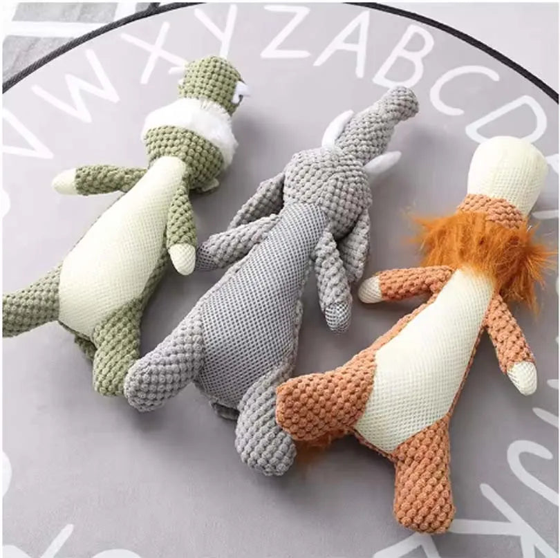 Plush Squeak Fleece Chew Toy for Large Dogs – Molar Toy