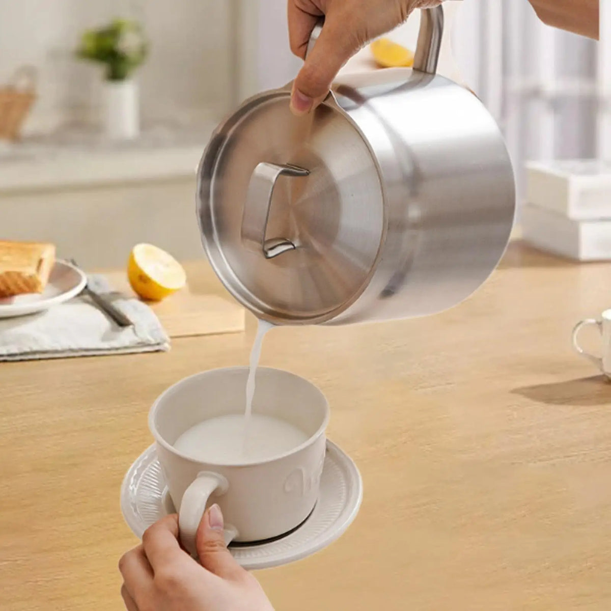 Stainless Steel Deep Fryer Pot with Basket, Lid & Strainer
