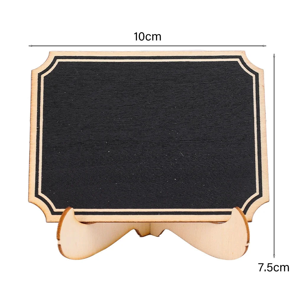 Mini Wooden Chalkboard Signs – DIY Party & Home Decor (1–10 Pcs)