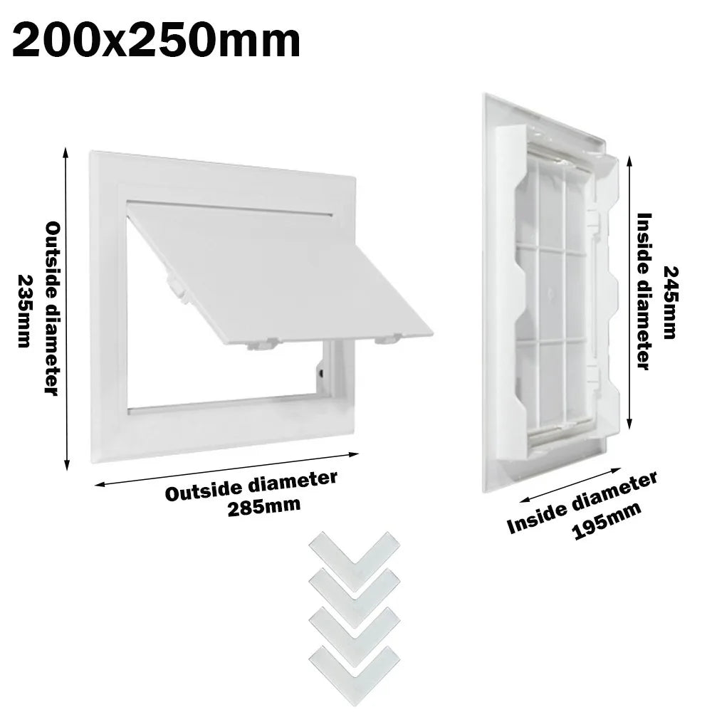 White Hinged Access Panel – ABS Plastic Wall & Ceiling Hatch