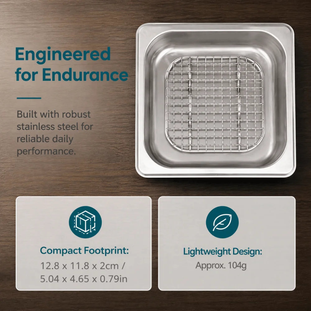 Stainless Steel Baking Cooling Rack – Elevated Wire Mesh