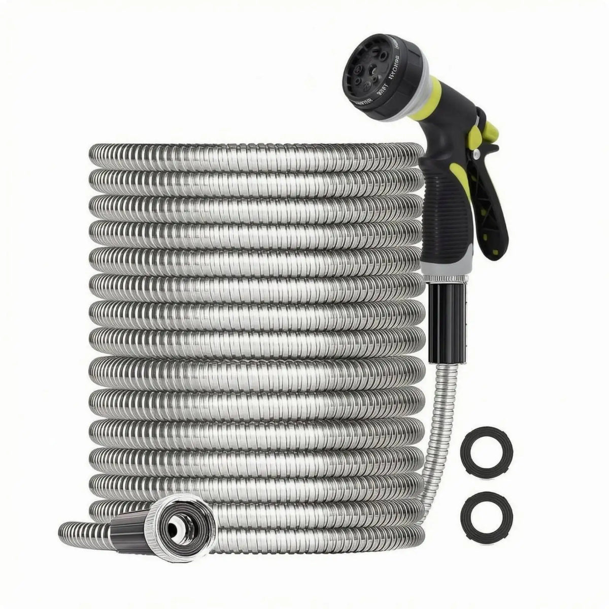 Stainless Steel Corrugated Garden Hose with Trigger Nozzle