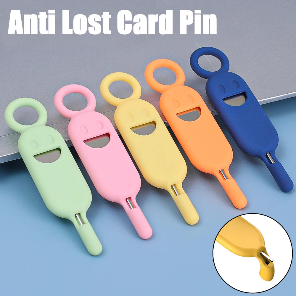 SIM Card Ejector Tool & Card Holder Keychain – 1/5 Pack