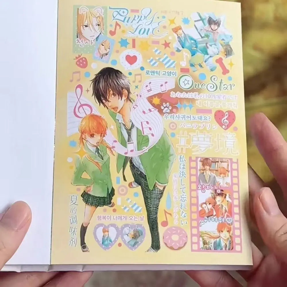 Japanese Pink Cartoon Sticker Book – DIY Scrapbook Supplies