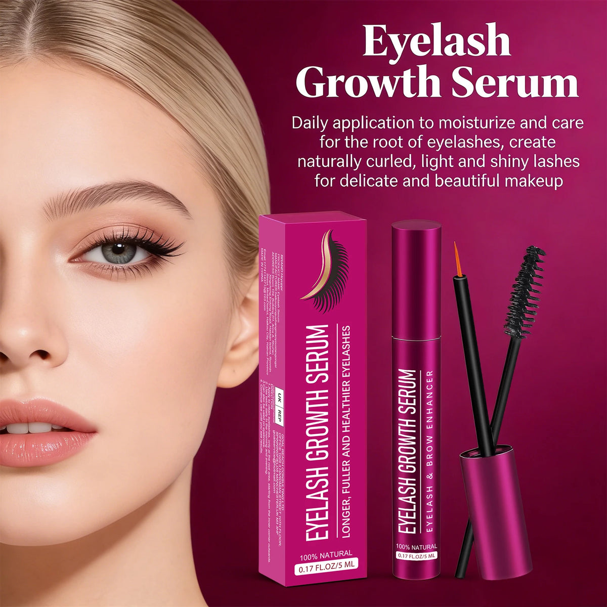 Eyelash Growth Serum – Fuller, Longer & Thicker Lashes (5ml)