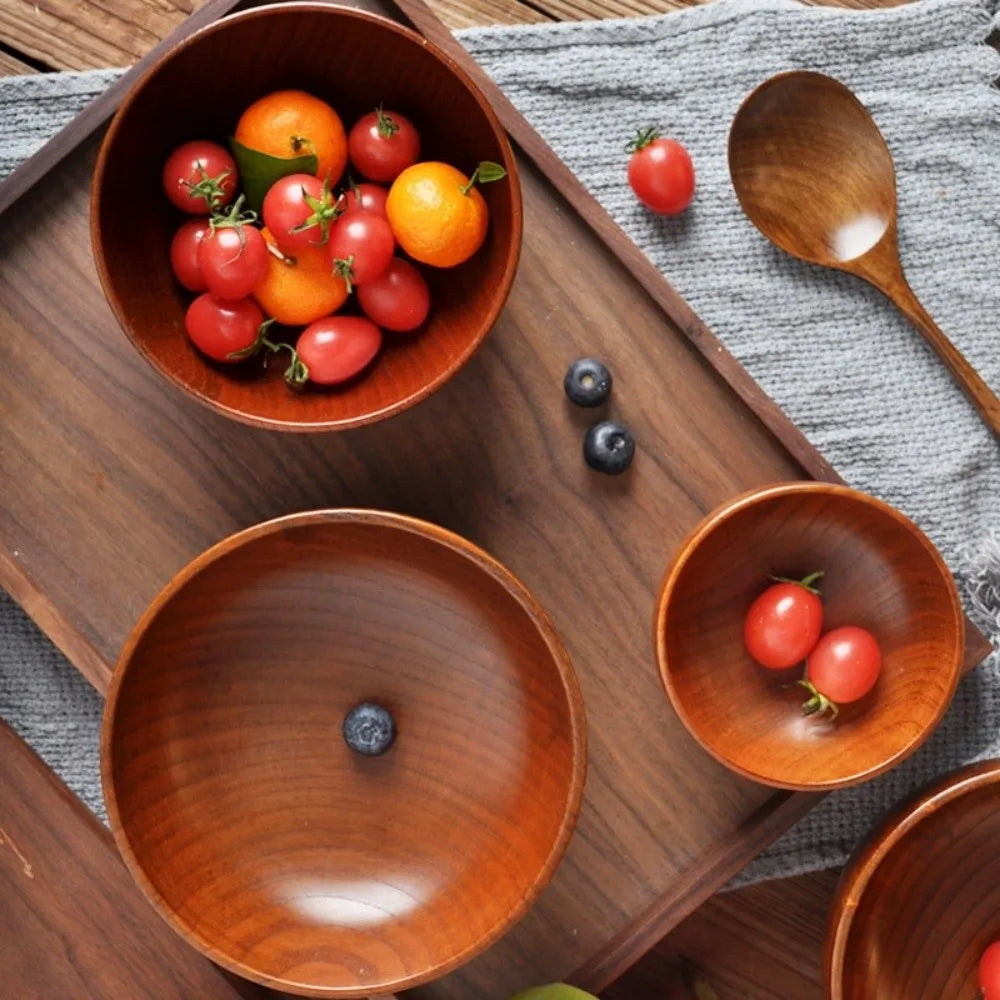 Japanese Handmade Wooden Bowl – Soup, Salad & Kitchen