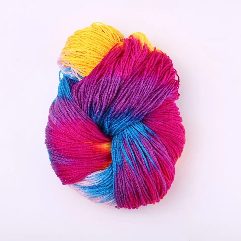 Segment Dyed Acrylic Yarn – Soft Mixed Color Knit & Crochet