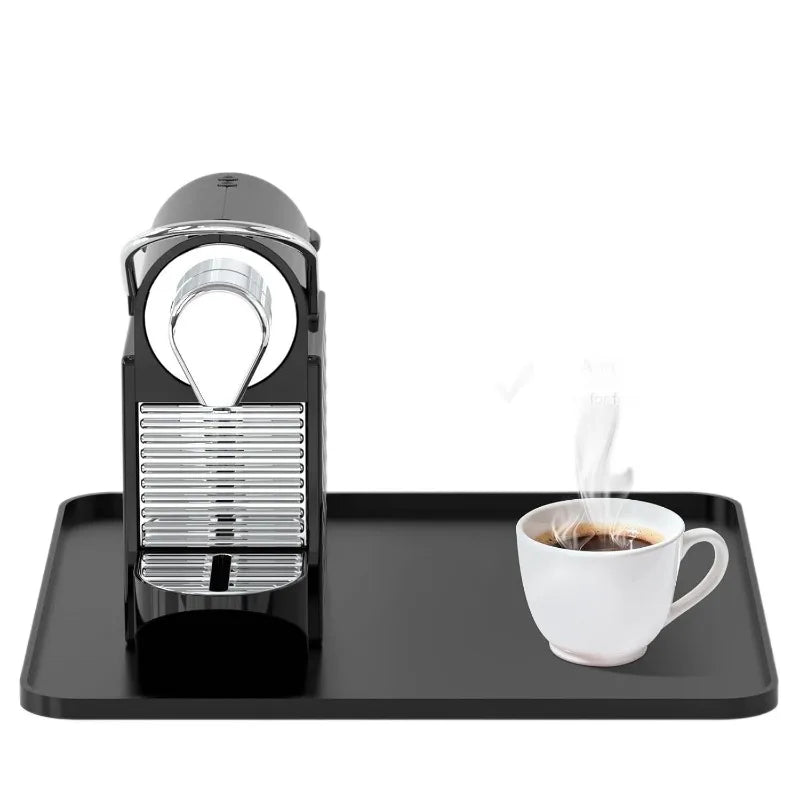 Raised Edge Silicone Coffee Machine Mat | Non-Slip Countertop Tray