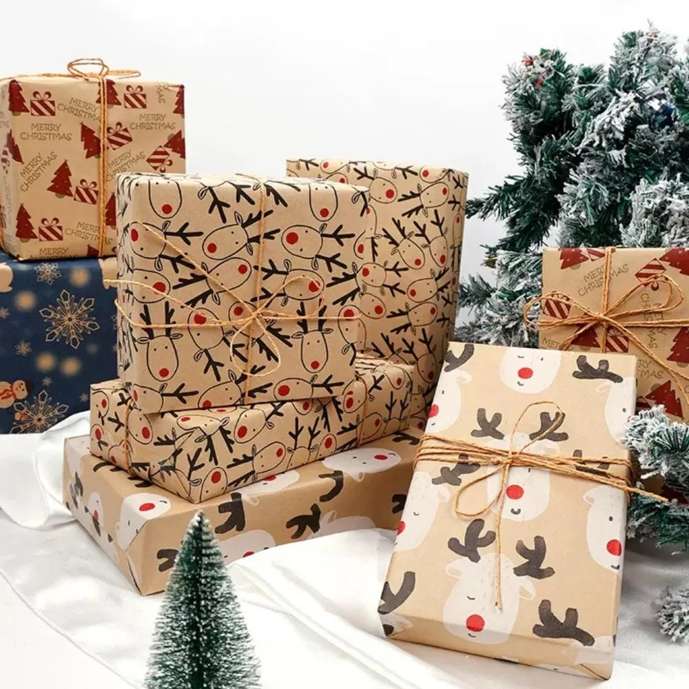 Christmas Wrapping Paper Reindeer Design – Large Roll 43×300cm