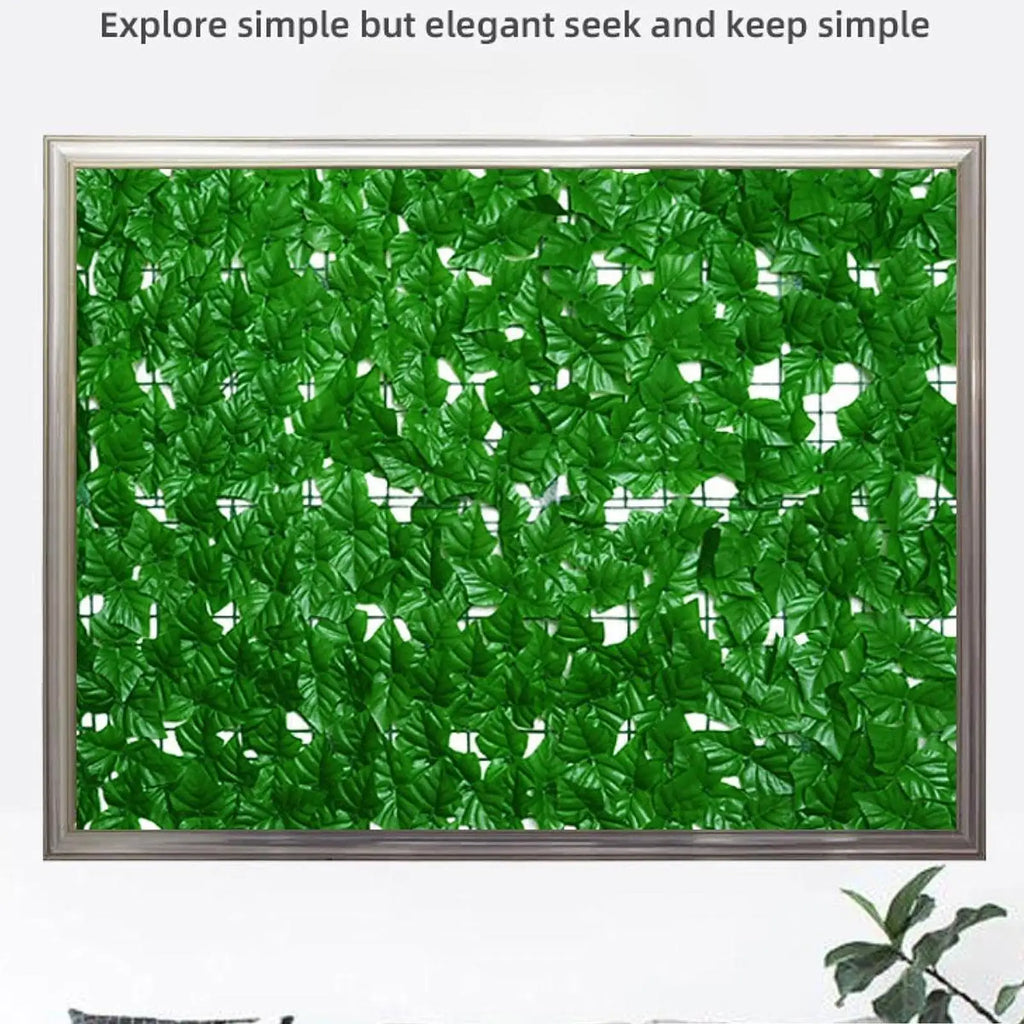 Artificial Hedge Privacy Fence Panel – Faux Greenery Backdrop