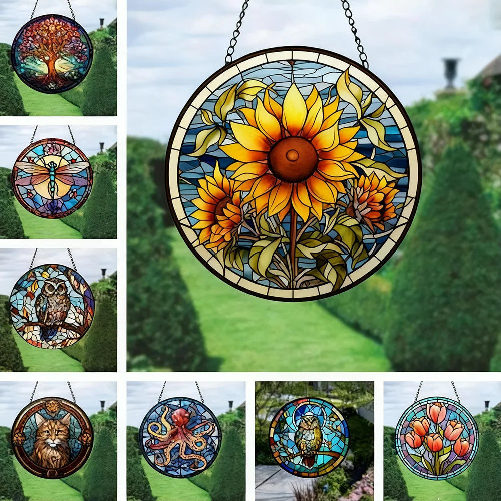 Colorful Acrylic Sun Catcher Hanging Pendant – Garden & Patio