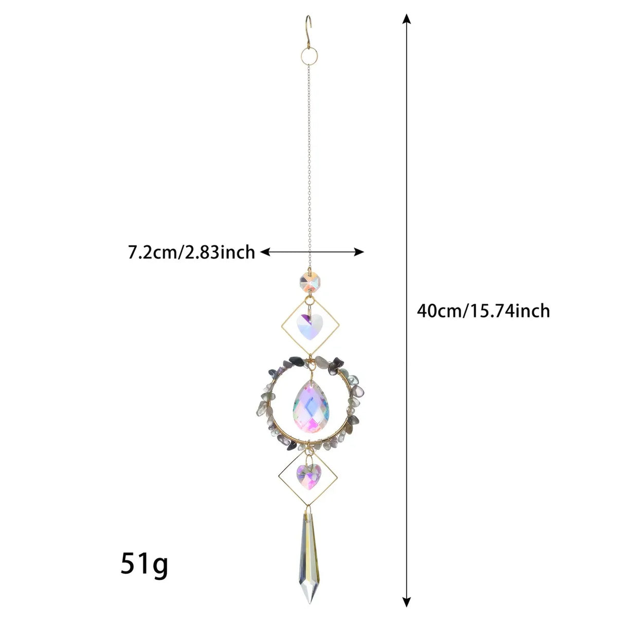 Rainbow Crystal Suncatcher Prism Window Hanging Ornament