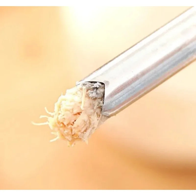 Stainless Steel Coconut Opener Driller Tool + Cleaning Stick