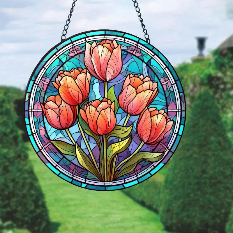 Colorful Acrylic Sun Catcher Hanging Pendant – Garden & Patio