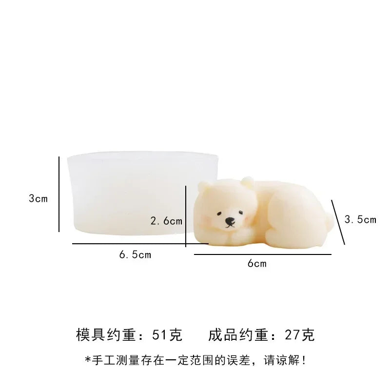 Polar Bear Silicone Mold – Candle, Soap, Resin & Baking DIY