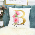 Personalised Initial Name Cushion Cover | Custom Pillowcase Gift