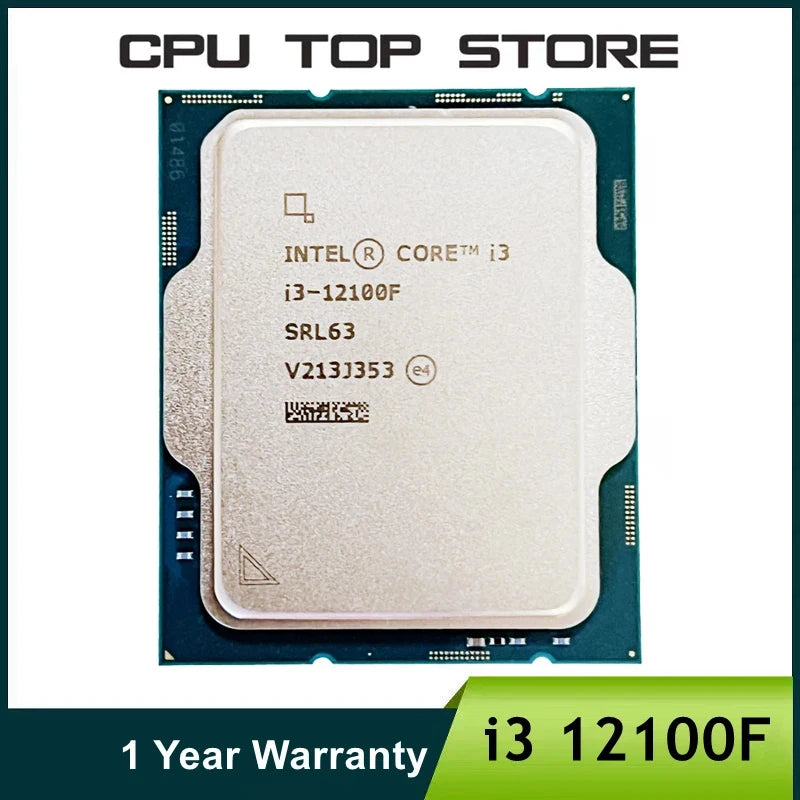 Intel Core i3-12100F 3.3GHz Quad-Core LGA 1700 Desktop CPU