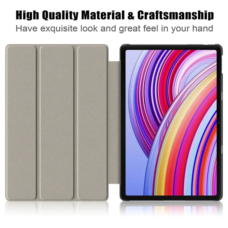 Redmi Pad Pro 12.1 PU Leather Folio Case | Poco Pad Cover