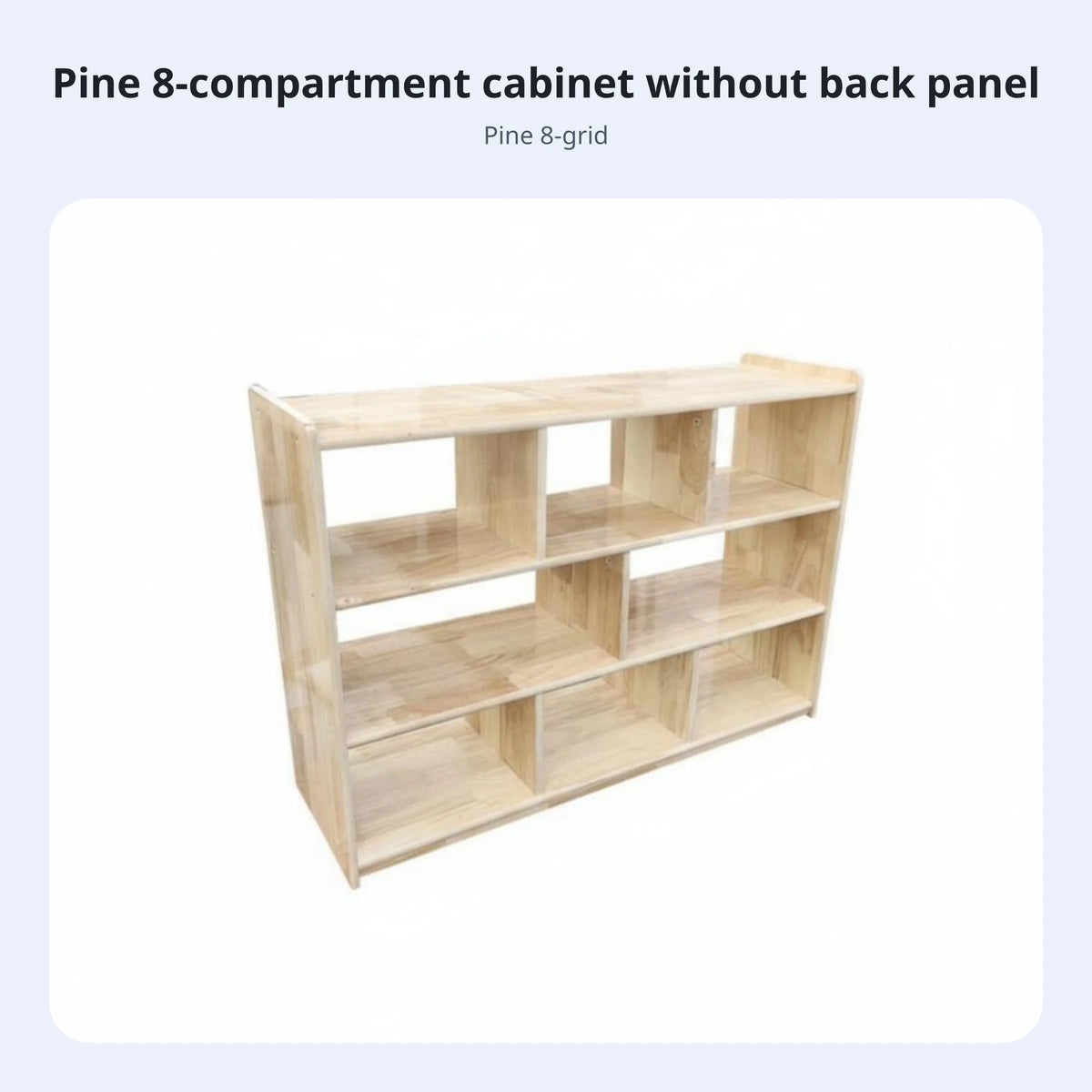 Wooden Multi-Compartment Kids Shelf | Playroom Organizer