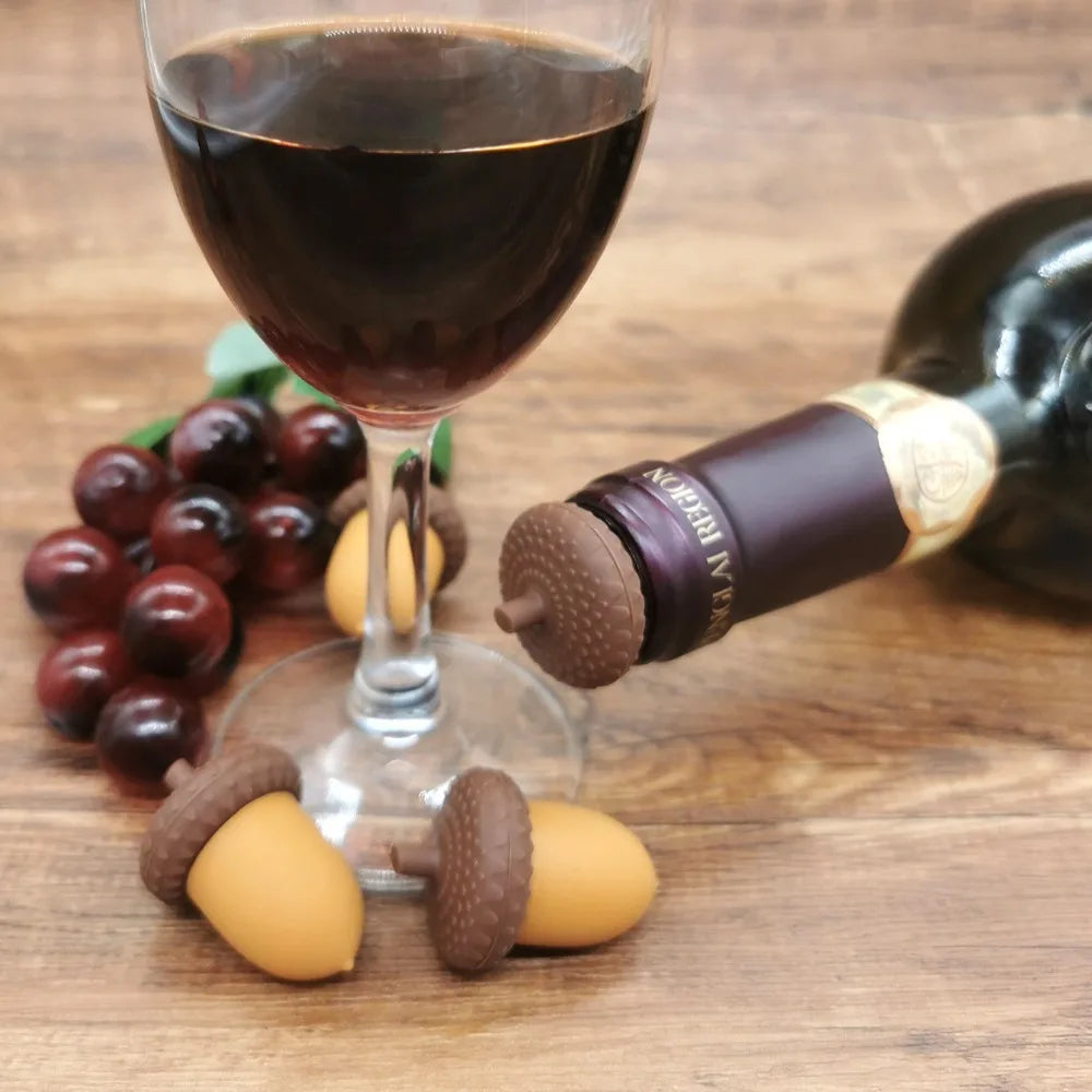 Silicone Pine Cone Wine Stopper – Eco-Friendly Bottle Cap