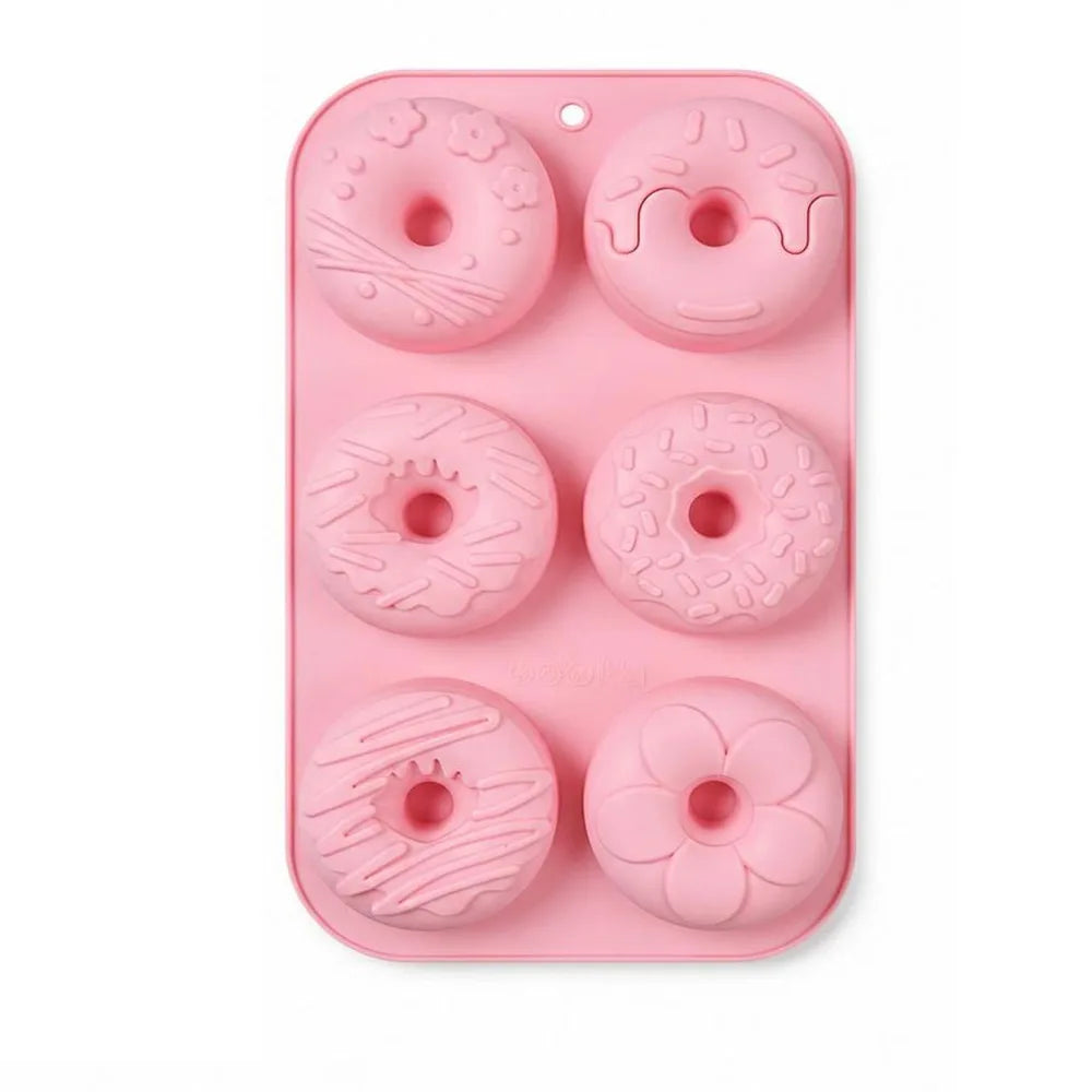 Silicone Donut Mold – 6-Cavity Non-Stick BPA-Free Baking Pan