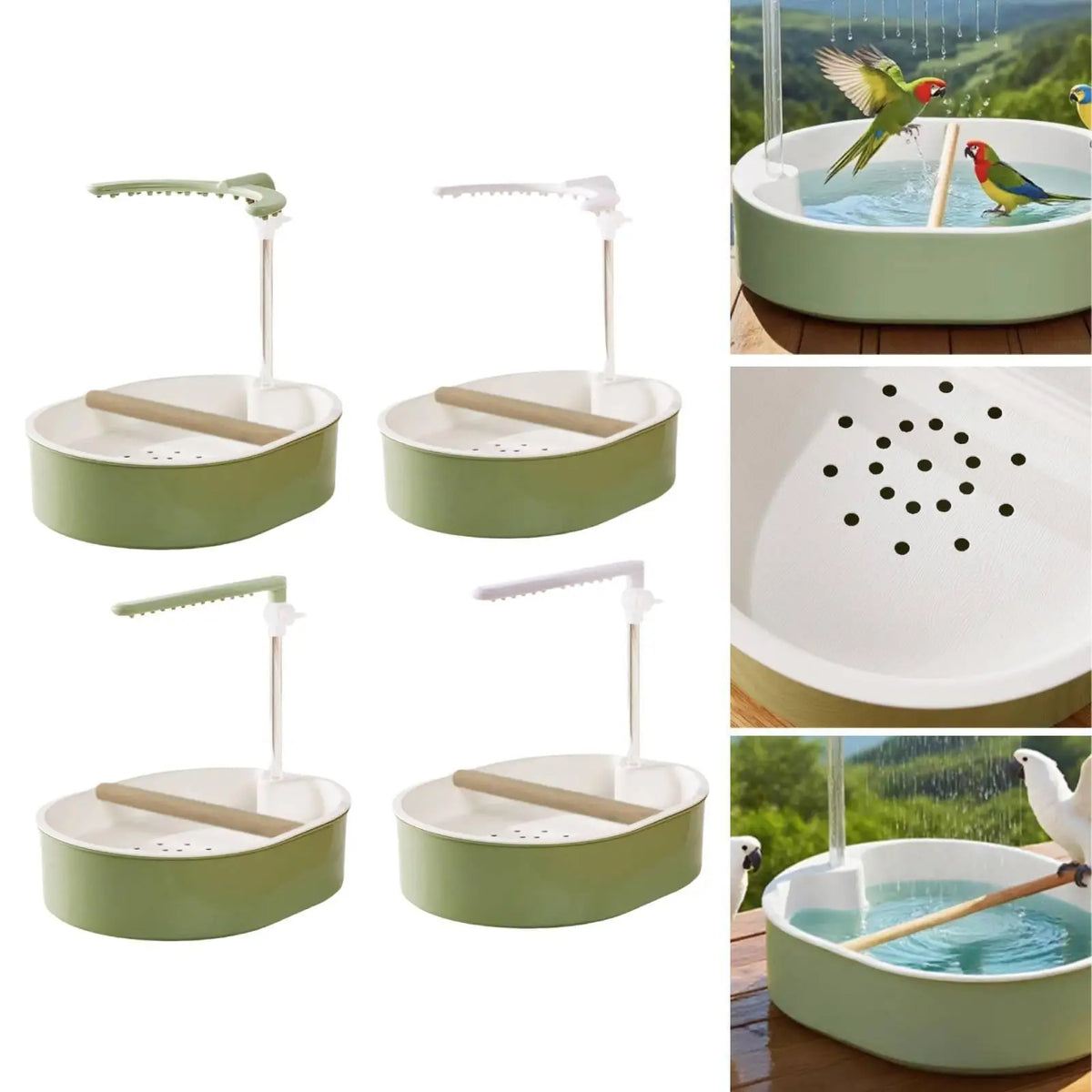 Automatic Bird Bath Shower for Parakeet Cockatiel Lovebird