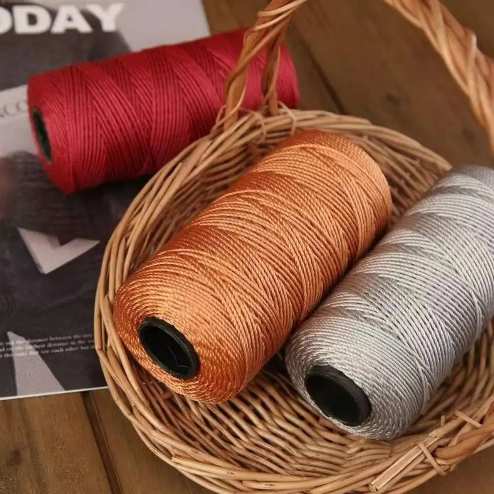 1.5mm Ice Cotton Silk Yarn 200m – Colored DIY Craft Thread