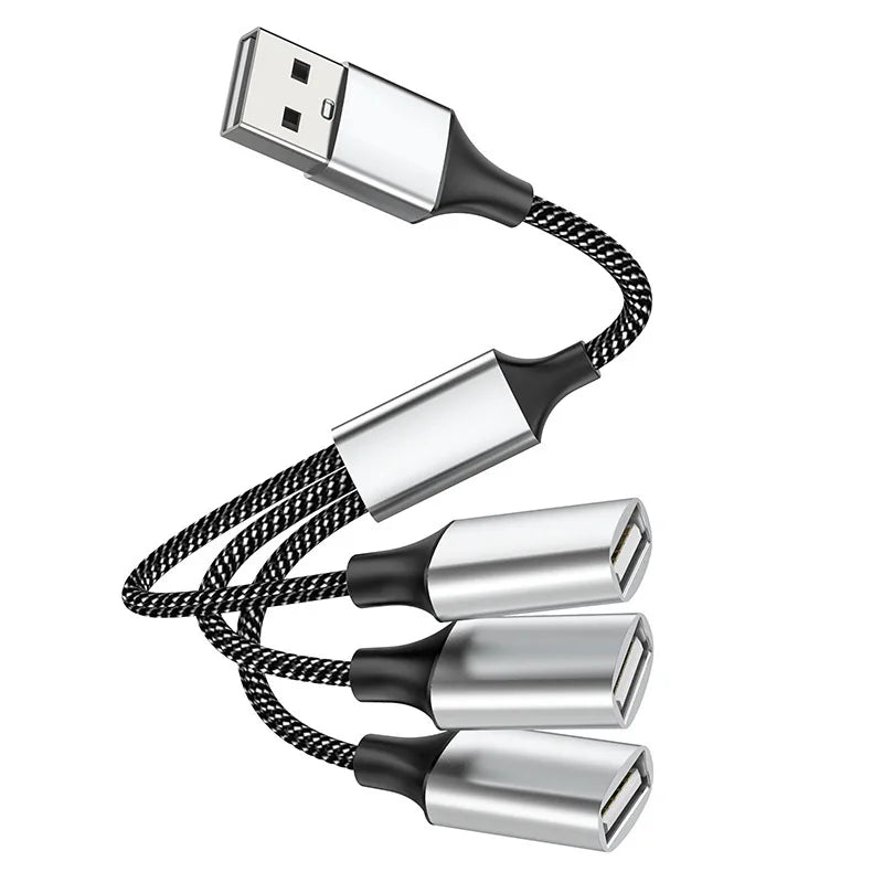 USB Hub Splitter 2/3/4 Port USB 2.0 OTG Charging Adapter