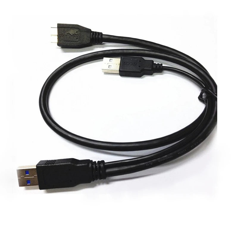 USB 3.0 to Micro B Y-Splitter HDD Power & Data Cable