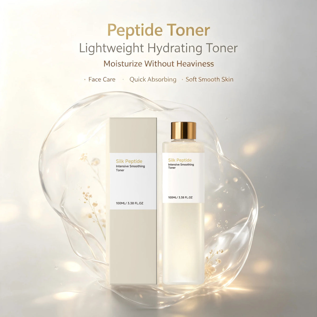 Peptide Facial Toner – Hydrating, Brightening & Pore-Minimizing